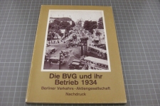Die BVG und ihr Betrieb 1934