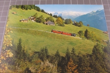 Brienz Planalp Bahnhof mit Zug 