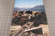 Lausanne Grand Pont mit Tram und Bus 