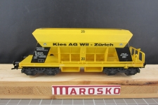 Liliput SBB Kies AG Kieswagen gelb