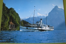 Tellskapelle mit Dampfschiff Luzern