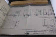 Fahrzeugzeichnung SBB Güterwagen K3